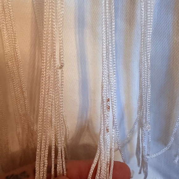 East and west label Wifey fringe white crop jean jacket - Picture 4 of 7